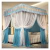 CENAP Deluxe Bed Canopy with Mounting Brackets, Four-Season Curtain for Single and Double Beds, 1.5 m/1.8 m/2 m/2.2 m view 1