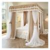 CENAP Luxury Floor-Standing Bed Canopy, Double-Layer 360° Bed Curtain view 2