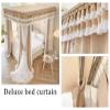 CENAP Luxury Floor-Standing Bed Canopy, Double-Layer 360° Bed Curtain view 3