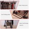 NATWEE Rollator Walker with Seat, Brakes and Large-Capacity Shopping Bag view 4
