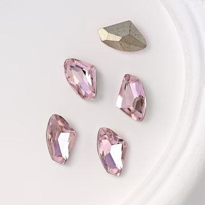10-Piece K9 Glass Nail Art Rhinestone Charms, Irregular Shape, Mixed Manicure Decor (JZ80-9)