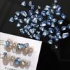 10-Piece K9 Glass Nail Art Rhinestone Charms, Irregular Shape, Mixed Manicure Decor (JZ80-9) view 2