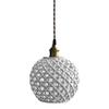 FanXus White Ceramic Pendant Light, Modern Minimalist Single-Head Hanging Chandelier for Kitchen Islands and Restaurants, Made in China view 1