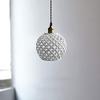 FanXus White Ceramic Pendant Light, Modern Minimalist Single-Head Hanging Chandelier for Kitchen Islands and Restaurants, Made in China view 2