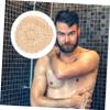 minkissy 2-Piece Handmade Sisal Body Brushes, Beige, Lightweight and Portable view 2