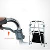 Height-Adjustable Walker with Seat, Portable Lightweight Compact Walking Aid for Adults view 2