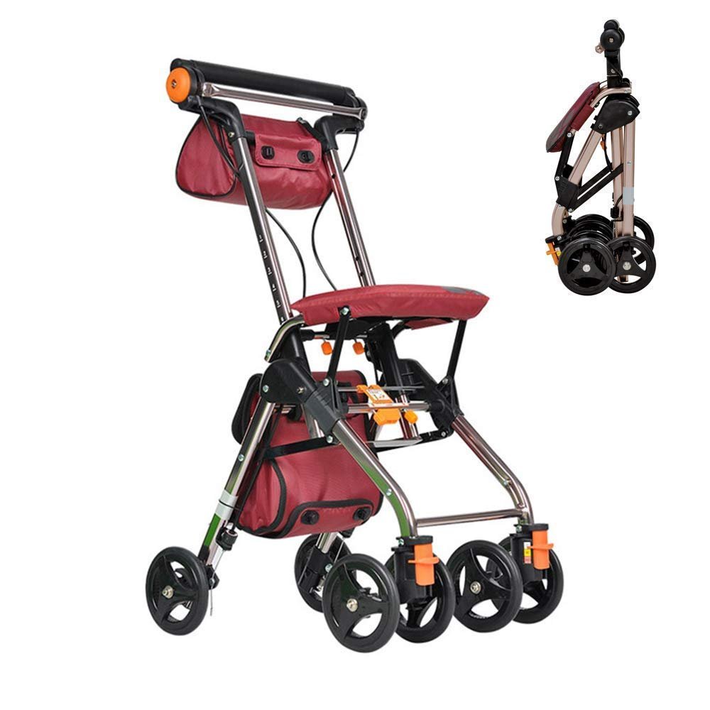 NATWEE Rollator, Electric Wheelchair, Lightweight Folding All-Terrain Rollator with Padded Seat, Locking Brakes, Ergonomic Handles and Carry Bag — It's So Kind of You