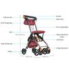 NATWEE Rollator, Electric Wheelchair, Lightweight Folding All-Terrain Rollator with Padded Seat, Locking Brakes, Ergonomic Handles and Carry Bag — It's So Kind of You view 2