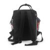 Unisex Diaper Bag Backpack, Zebra Pattern, Red and Black, One Size view 3