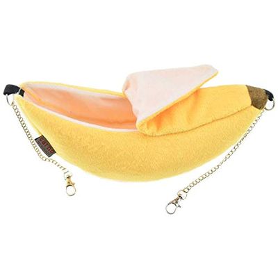 Graootoly Pet Banana Bed Hammock Small Animal Nest