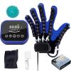 Rehabilitation Robotic Glove, Finger Training Orthosis for Hand Function Disorders (Right, L, Blue) view 1
