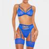Women's Babydoll Teddy Bodysuit with Deep V-Neck and Open Crotch view 4