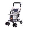 NATWEE Rollator Walker for Older Adults with Shopping Basket, Folding 6-Wheel Walker with Seat, Locking Brakes and Night Reflective Strips view 1