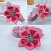 Newtensina Soft Dog Collar with Floral Decoration for Small Dogs - Pink - XS view 2