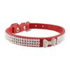 Newtensina Dog Collar with Bow and Rhinestones, for Small Dogs, Red, Size S view 1