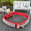 Newtensina Dog Collar with Bow and Rhinestones, for Small Dogs, Red, Size S view 2