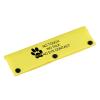 Funny Dog Leash, No Touch, No Talk, No Eye Contact, Wrap Warning, Hanging ID Patch Tag, Pet Birthday Gift (Eye Contact-YE Sleeve) view 1