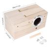 Tomotato Wooden Nest Box for Parakeets and Small to Medium Birds view 2