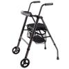 NATWEE Black Rollator Walker for Older Adults, Foldable Retractable Aluminum Trolley view 1
