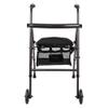 NATWEE Black Rollator Walker for Older Adults, Foldable Retractable Aluminum Trolley view 2