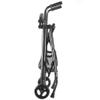NATWEE Black Rollator Walker for Older Adults, Foldable Retractable Aluminum Trolley view 3