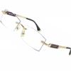 COKYIS Rimless Progressive Reading Glasses, Gold, +3.0 view 1