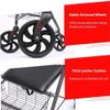 NATWEE Rollator, Foldable Walker for Seniors with Seat, Basket and Footrest, Four-Wheel Medical Walker for Adults and Older Men view 2