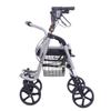 Lightweight Height-Adjustable 4-Wheel Rollator Walker with Locking Brakes, Seat and Carry Bag view 1