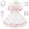 TRACYCY French Maid Costume for Women, 9-Piece Anime Cosplay Dress Set, S-5XL view 1