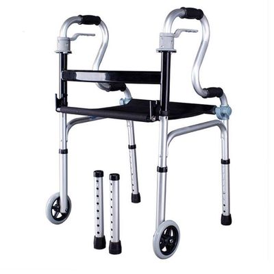 Folding Aluminum Walker with Seat, 51 × 55 × 80 cm