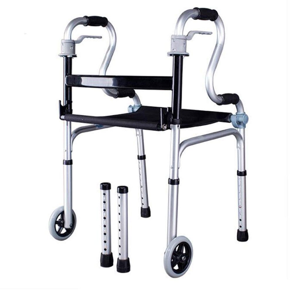 Folding Aluminum Walker with Seat, 51 × 55 × 80 cm