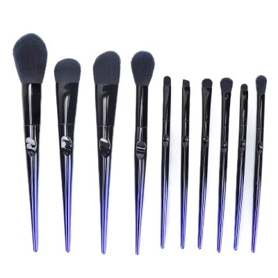 10-Piece Professional Makeup Brush Set, Soft Fiber Brushes for Hair, Eyeshadow, Blush and Makeup