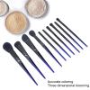 10-Piece Professional Makeup Brush Set, Soft Fiber Brushes for Hair, Eyeshadow, Blush and Makeup view 2