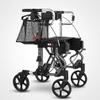 Compact Folding Rollator Walker for Seniors, Gray view 3