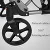 Compact Folding Rollator Walker for Seniors, Gray view 4