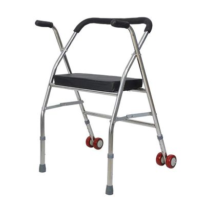 NATWEE Medical Two-Wheeled Walker with Seat and Foldable Walking Aid