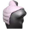 Cervical Spine Neck Wrap – Neck, Shoulders & Upper Back – Organic Cotton Rapeseed Pillow, Pink/White Check view 1