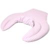 Cervical Spine Neck Wrap – Neck, Shoulders & Upper Back – Organic Cotton Rapeseed Pillow, Pink/White Check view 4