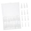 Transparent Artificial Fingernails, 120-Piece Plastic Nail Tips view 1