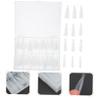 Transparent Artificial Fingernails, 120-Piece Plastic Nail Tips view 2