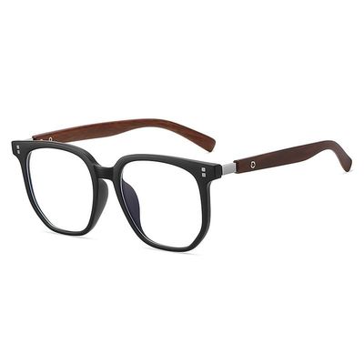 LTSRLL Oversized Anti-Blue-Light Computer Reading Glasses, TR Frame, Anti-Glare, Matte Black, +1.00