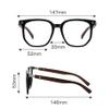 LTSRLL Oversized Anti-Blue-Light Computer Reading Glasses, TR Frame, Anti-Glare, Matte Black, +1.00 view 3