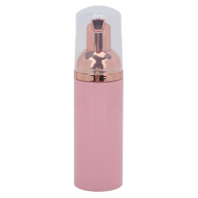 10-Pack 50 mL Foam Pump Bottles, Pink PET, Wide-Mouth Dispensers with Clear Caps