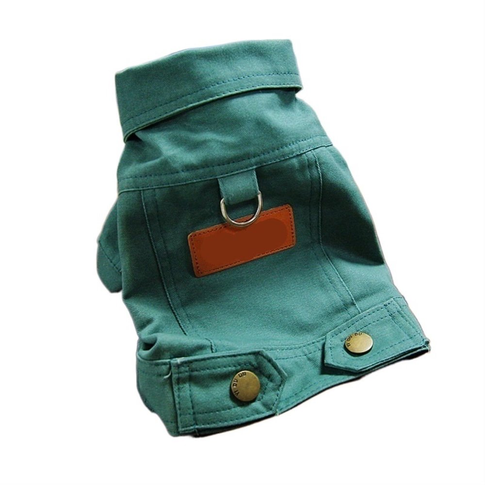 FABROX Spring/Fall Dog Coat for Small and Medium Dogs, Puppies, and Pets - Green, XXL