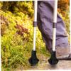 Housoutil 2 Trekking Pole Tips, Replacement Tips for Walking Poles, Non-Slip Feet Made of High-Strength Plastic, Easy to Install for Various Surfaces view 2