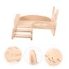 POPETPOP Wooden Bed with Ladder for Guinea Pigs, Hamsters, Squirrels, and Rabbits view 2
