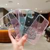 Rnrieyta Miagon Crystal Glitter Wallet Case for iPhone 11, Bling Star Clear Phone Case with Flower Card Holder, Slim Soft Shock-Resistant Case, Pink view 2