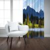 GOKSEL Blackout Curtains, 2 Panels, 140 x 245 cm, Lakes and Forests, for Living Room, Bedroom or Nursery view 2