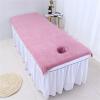Highdi Massage Table Sheet with Face Hole, Washable, Breathable, Soft, Pink/Purple, 100 x 200 cm view 1