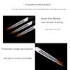 Size 10 Nail Art Brush for Acrylic and Builder Gel view 2